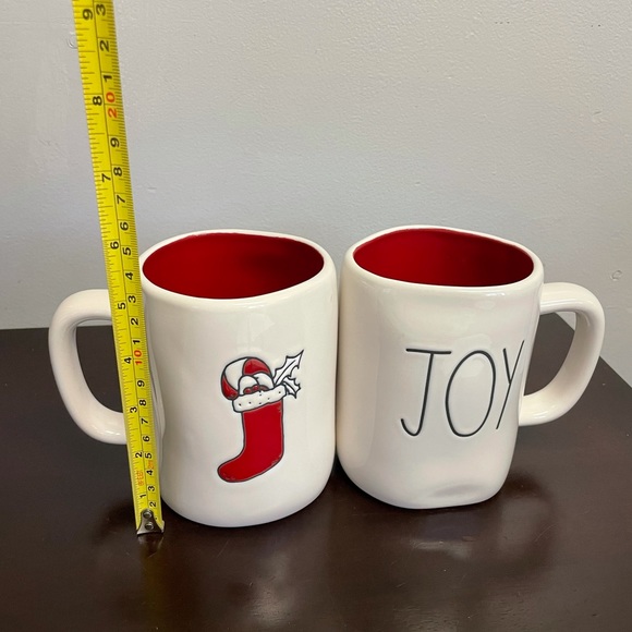New Rae Dunn Set of 2 “JOY” Mugs - Picture 5 of 7
